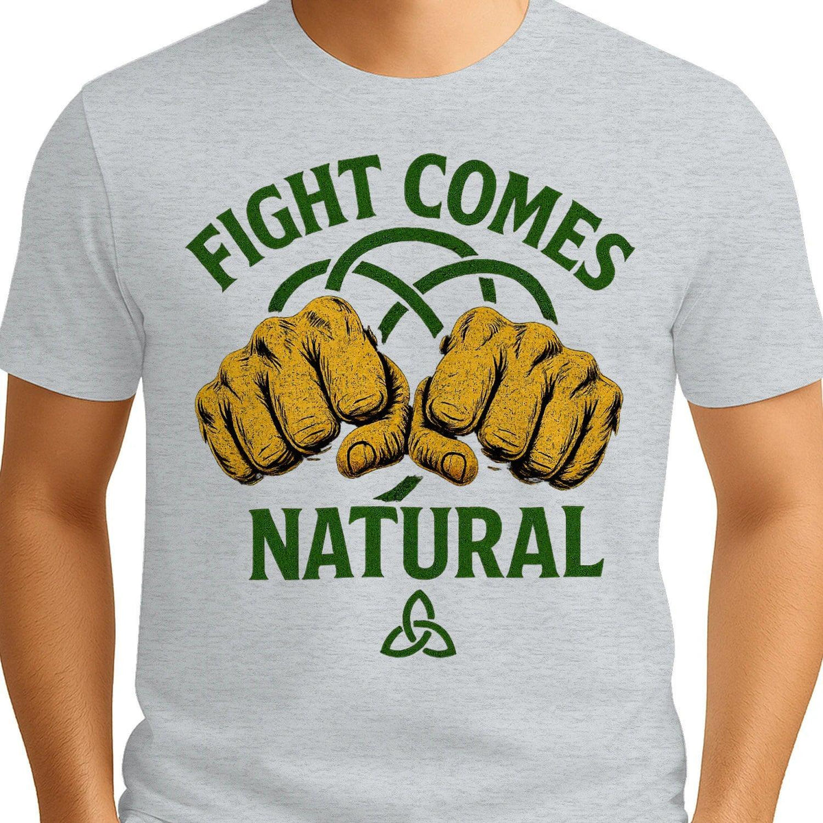 Irish T-Shirt - Fight Comes Natural Heritage Edition 01 - Celtic Wolfwear