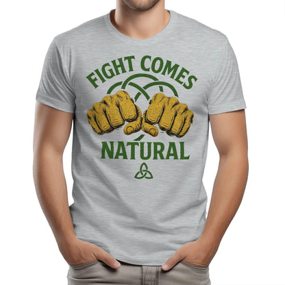 Irish T-Shirt - Fight Comes Natural Heritage Edition 01 - Celtic Wolfwear