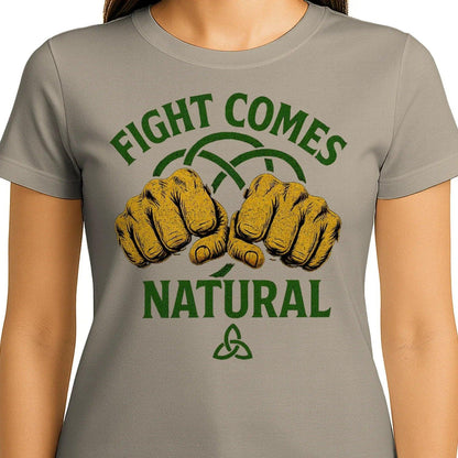Irish T-Shirt - Fight Comes Natural Heritage Edition 01 - Celtic Wolfwear