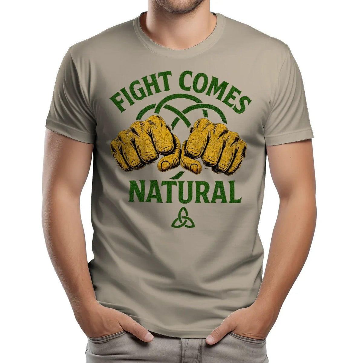 Irish T-Shirt - Fight Comes Natural Heritage Edition 01 - Celtic Wolfwear