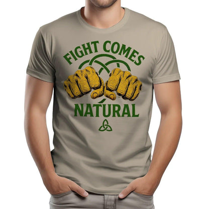 Irish T-Shirt - Fight Comes Natural Heritage Edition 01 - Celtic Wolfwear