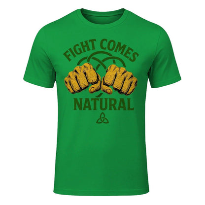 Irish T-Shirt - Fight Comes Natural Heritage Edition 01 - Celtic Wolfwear