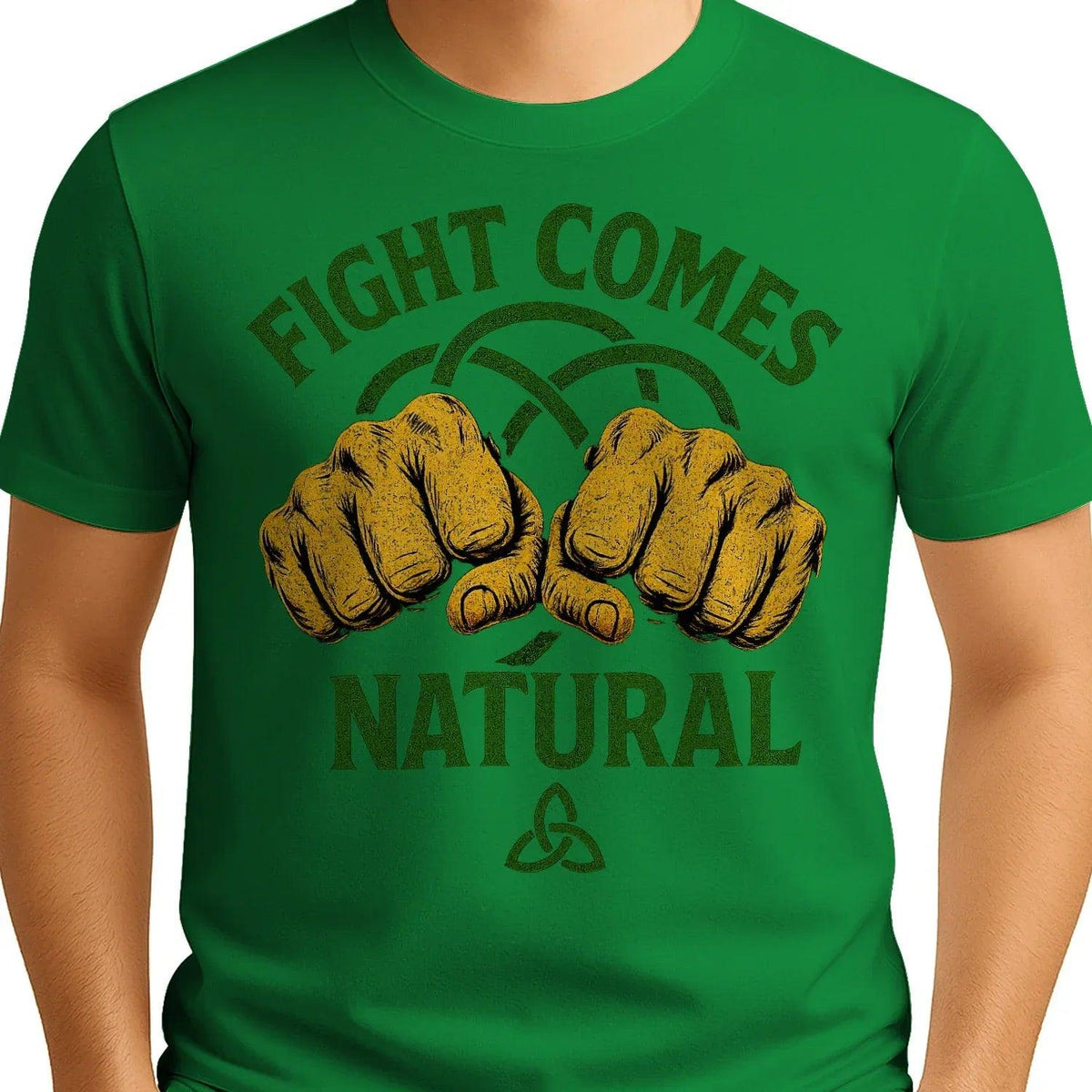 Irish T-Shirt - Fight Comes Natural Heritage Edition 01 - Celtic Wolfwear