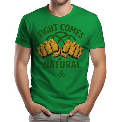 Irish T-Shirt - Fight Comes Natural Heritage Edition 01 - Celtic Wolfwear