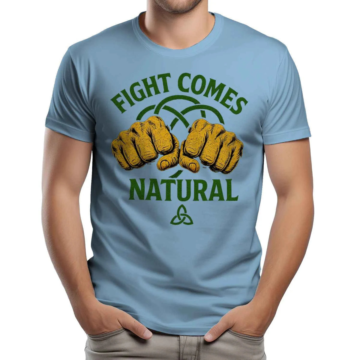 Irish T-Shirt - Fight Comes Natural Heritage Edition 02 - Celtic Wolfwear