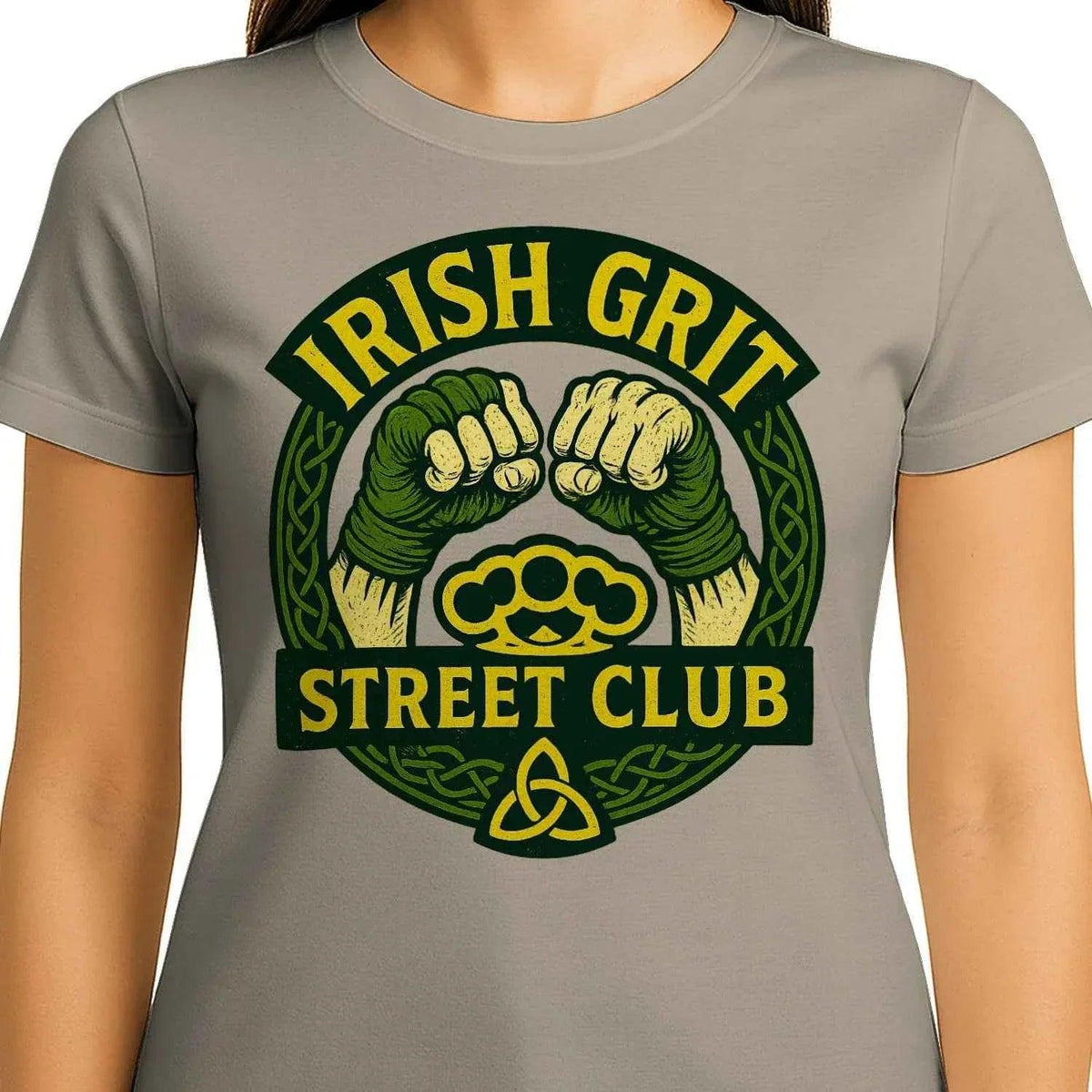 Irish T-Shirt - Grit Street Club, Unisex Matchday Wear - Celtic Wolfwear