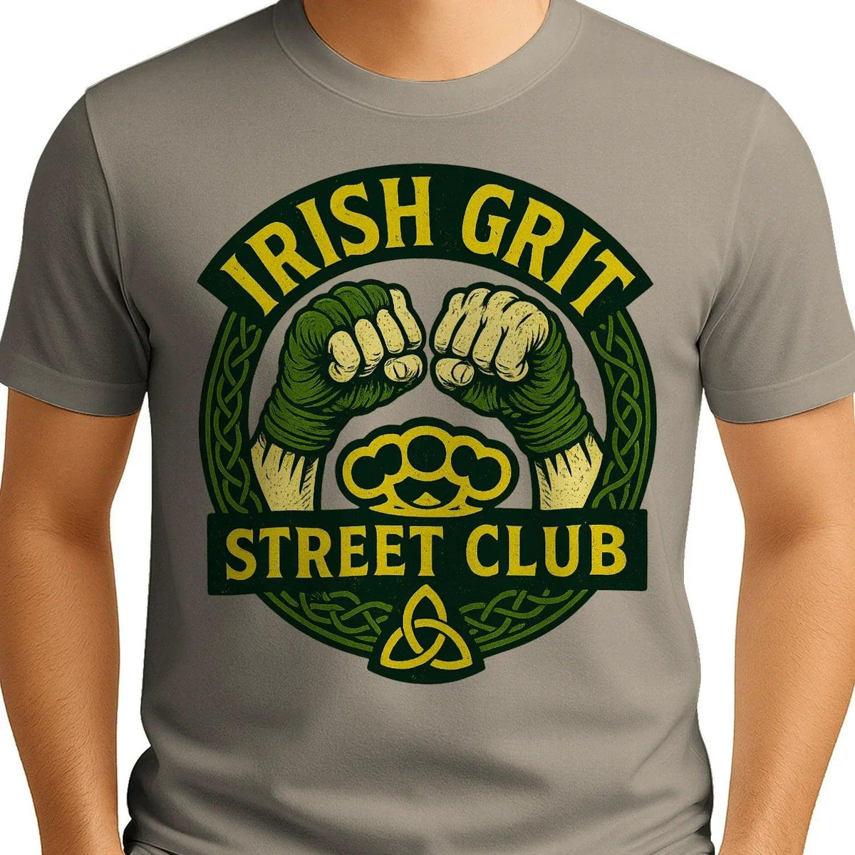 Irish T-Shirt - Grit Street Club, Unisex Matchday Wear - Celtic Wolfwear