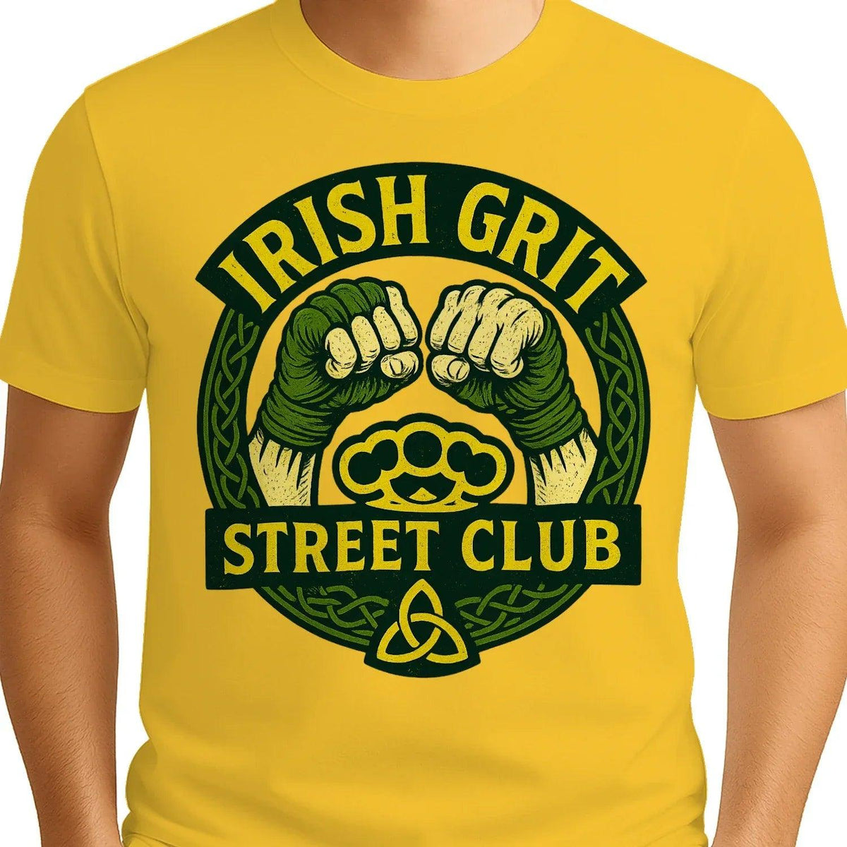 Irish T-Shirt - Grit Street Club, Unisex Matchday Wear - Celtic Wolfwear