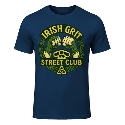 Irish T-Shirt - Grit Street Club, Unisex Matchday Wear - Celtic Wolfwear