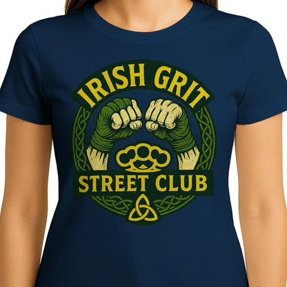 Irish T-Shirt - Grit Street Club, Unisex Matchday Wear - Celtic Wolfwear