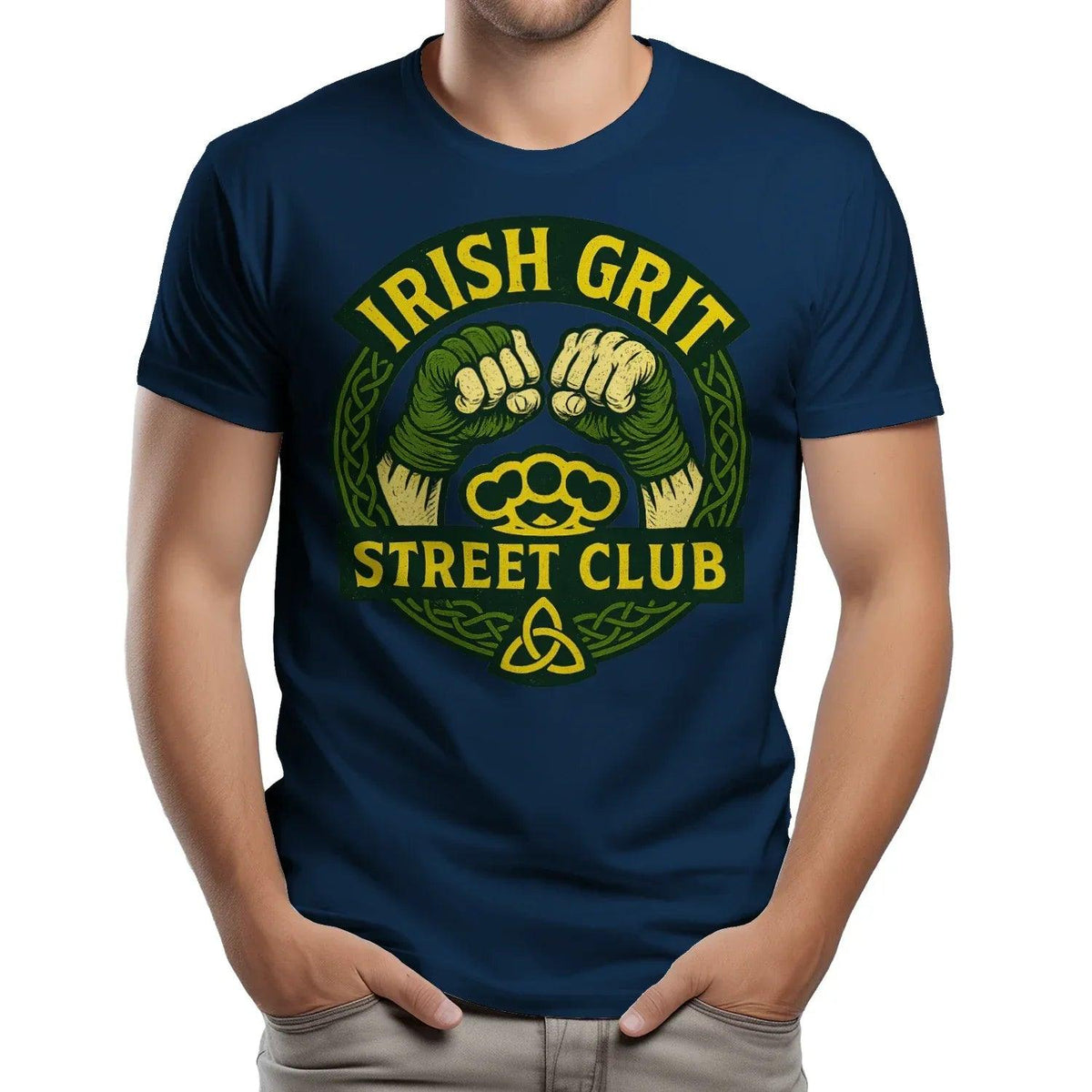 Irish T-Shirt - Grit Street Club, Unisex Matchday Wear - Celtic Wolfwear