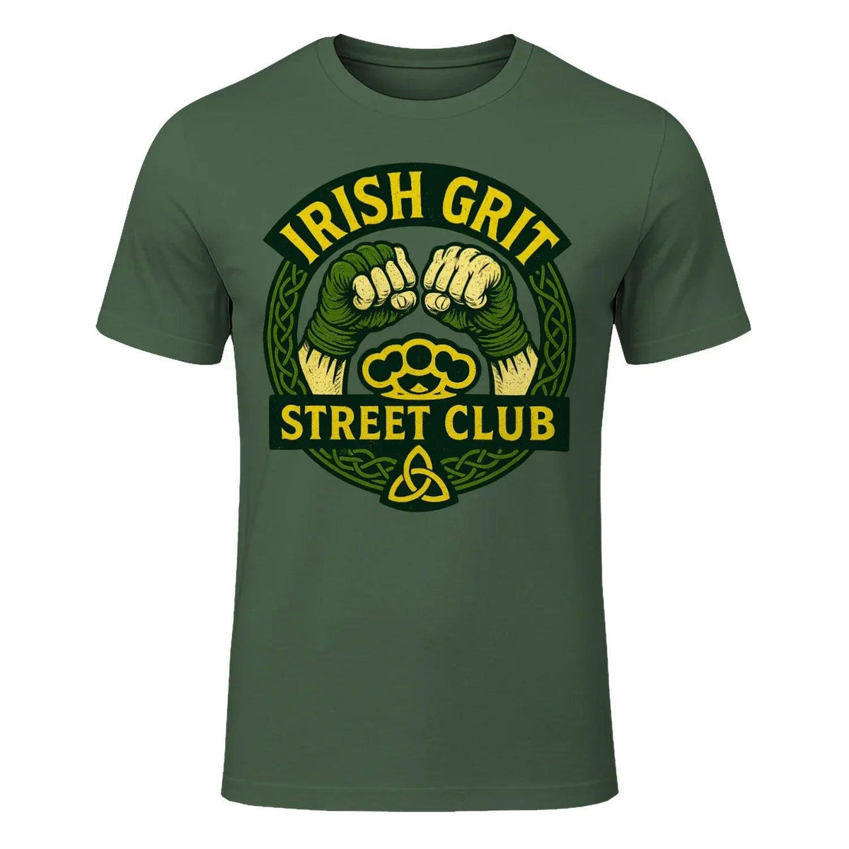 Irish T-Shirt - Grit Street Club, Unisex Matchday Wear - Celtic Wolfwear