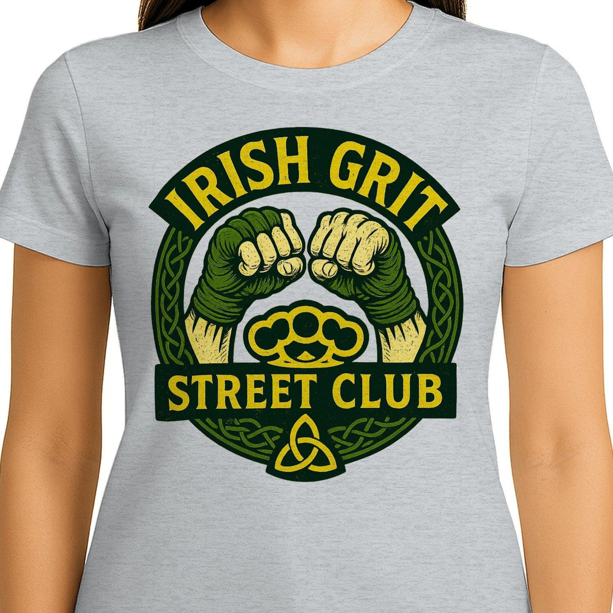 Irish T-Shirt - Grit Street Club, Unisex Matchday Wear - Celtic Wolfwear