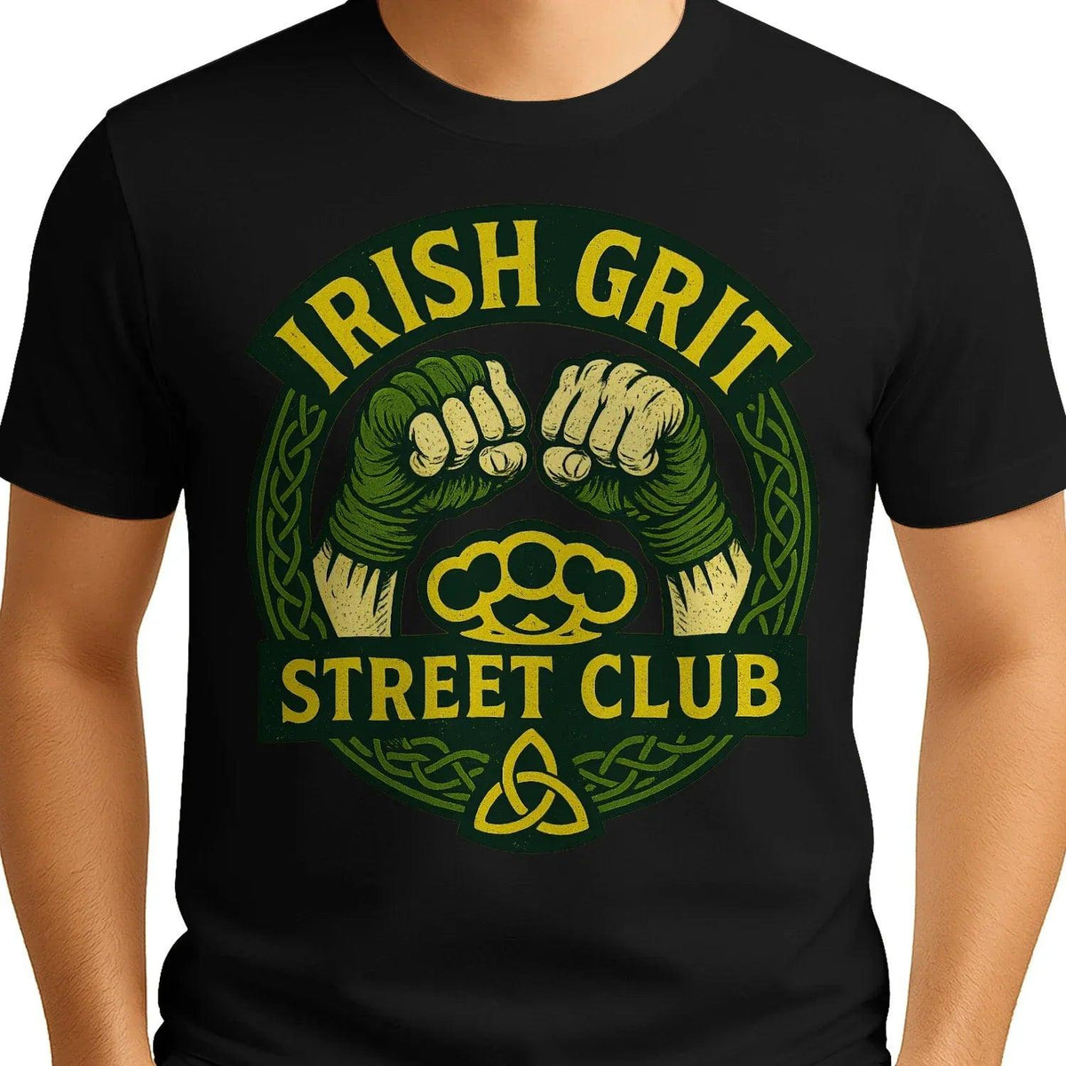 Irish T-Shirt - Grit Street Club, Unisex Matchday Wear - Celtic Wolfwear