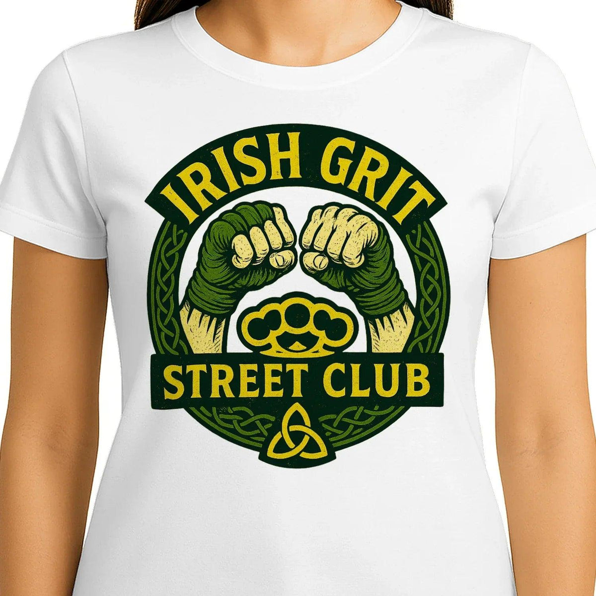 Irish T-Shirt - Grit Street Club, Unisex Matchday Wear - Celtic Wolfwear