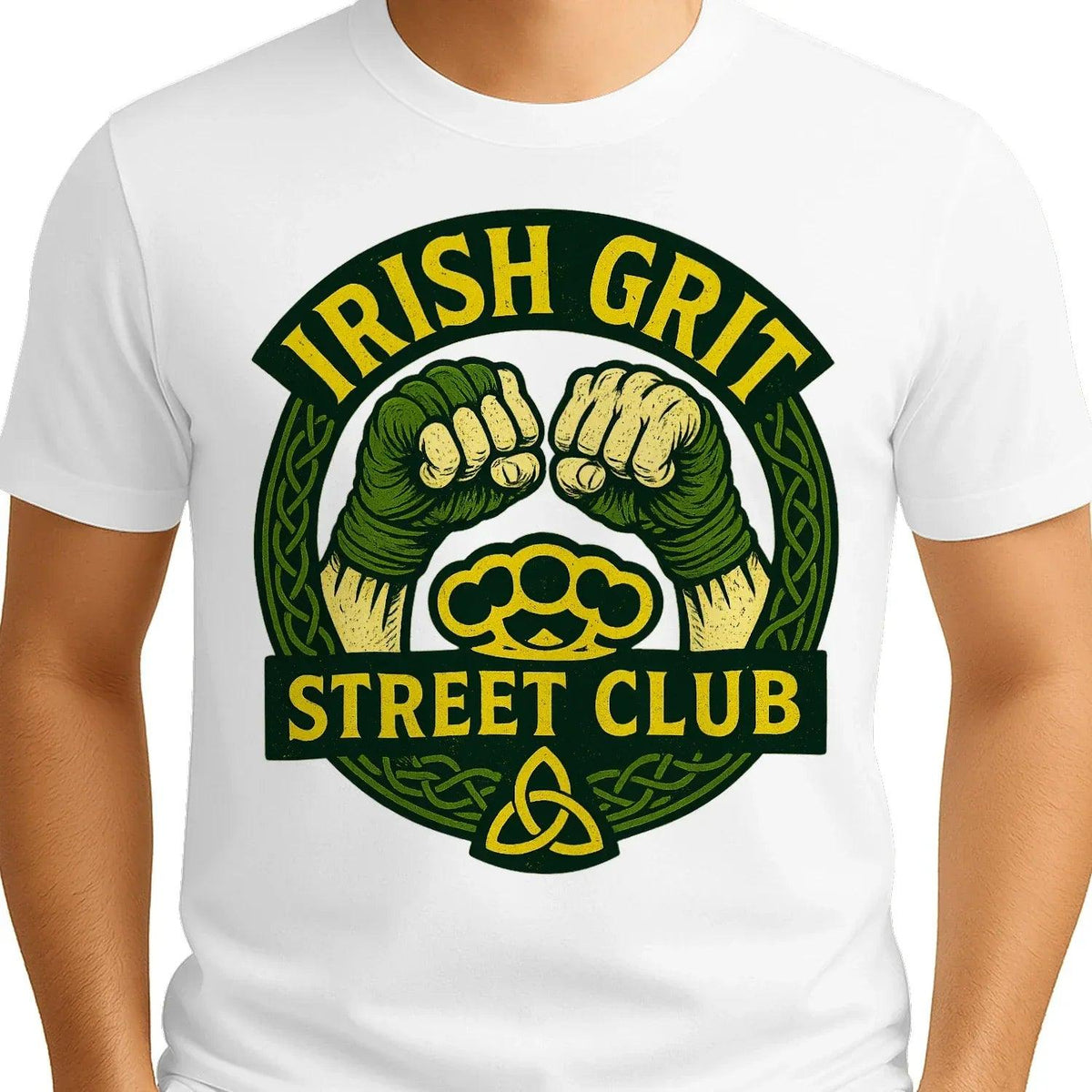 Irish T-Shirt - Grit Street Club, Unisex Matchday Wear - Celtic Wolfwear