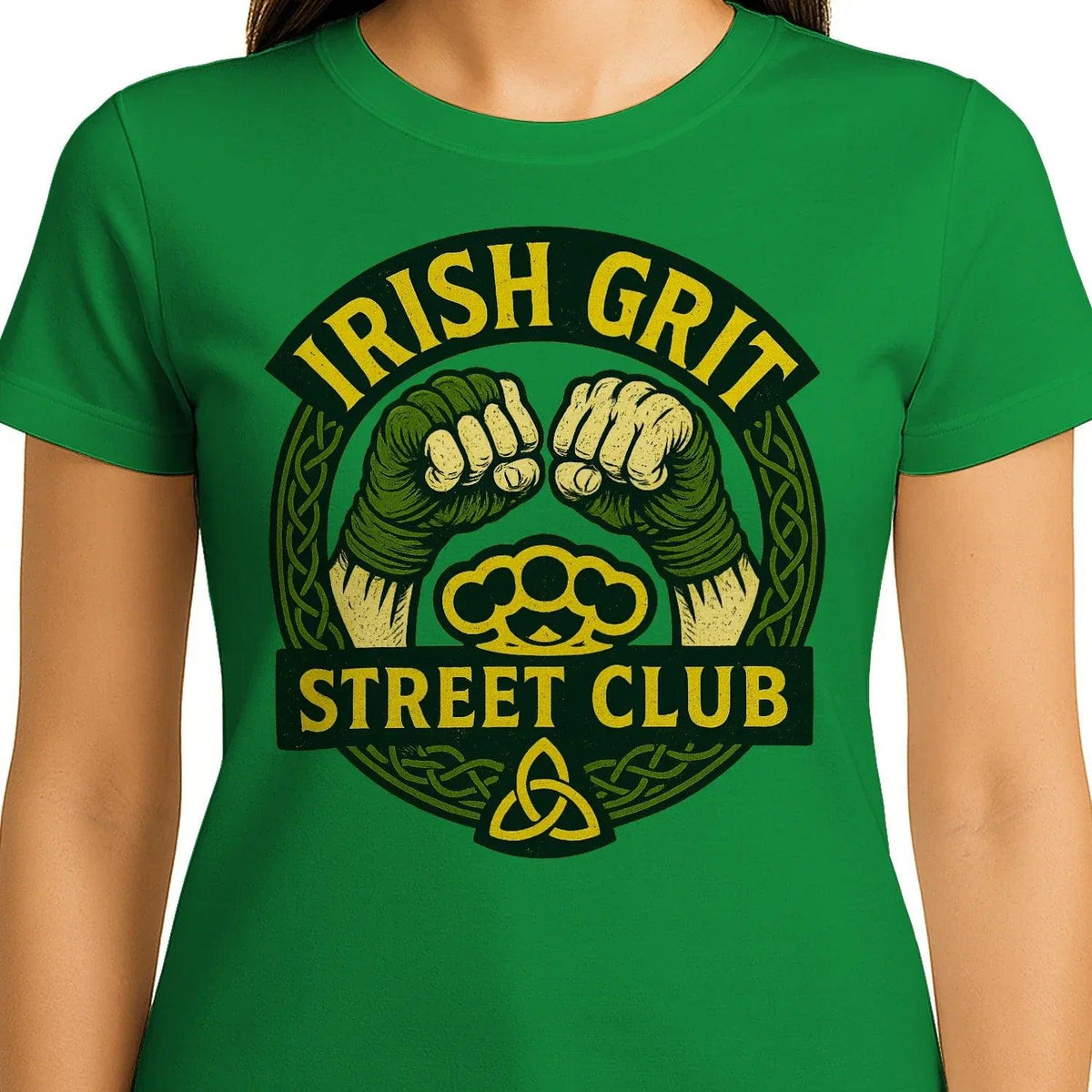 Irish T-Shirt - Grit Street Club, Unisex Matchday Wear - Celtic Wolfwear