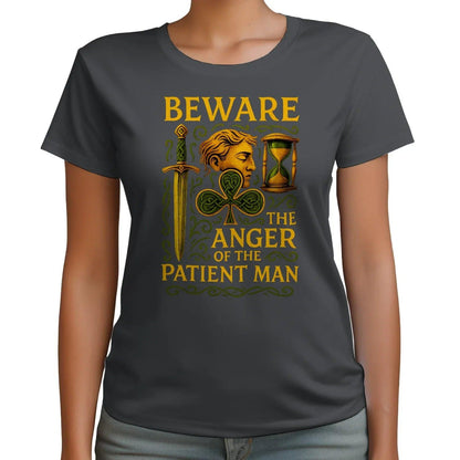 Irish T-Shirt - Heritage Black Tee, Heritage Streetwear - Celtic Wolfwear