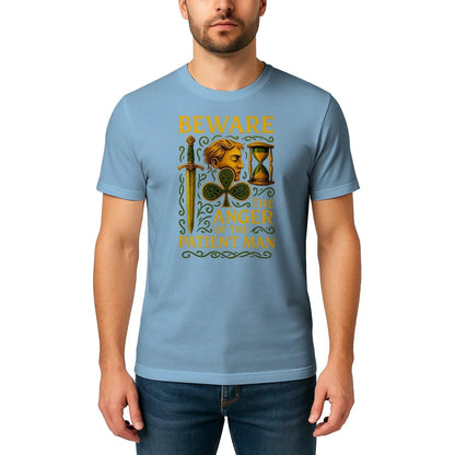Irish T-Shirt - Heritage Black Tee, Heritage Streetwear - Celtic Wolfwear