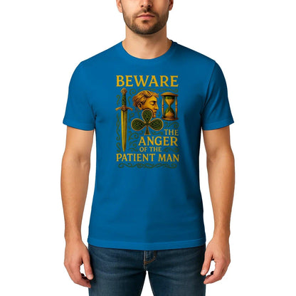 Irish T-Shirt - Heritage Black Tee, Heritage Streetwear - Celtic Wolfwear