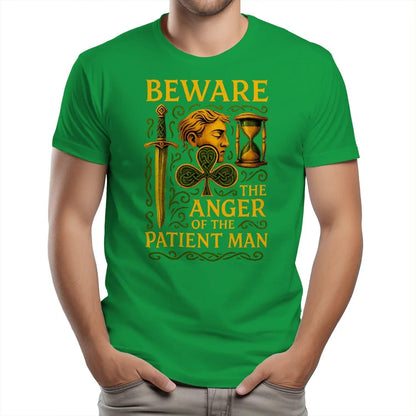 Irish T-Shirt - Heritage Black Tee, Heritage Streetwear - Celtic Wolfwear