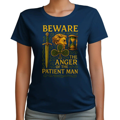 Irish T-Shirt - Heritage Black Tee, Heritage Streetwear - Celtic Wolfwear