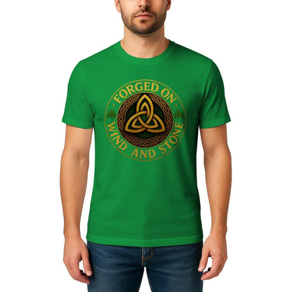 Irish T-Shirt - Heritage Forged on Wind and Stone Tee - Celtic Wolfwear