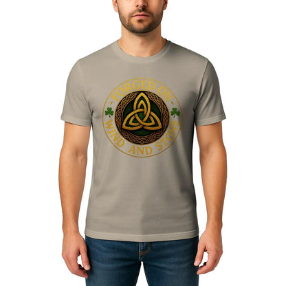 Irish T-Shirt - Heritage Forged on Wind and Stone Tee - Celtic Wolfwear