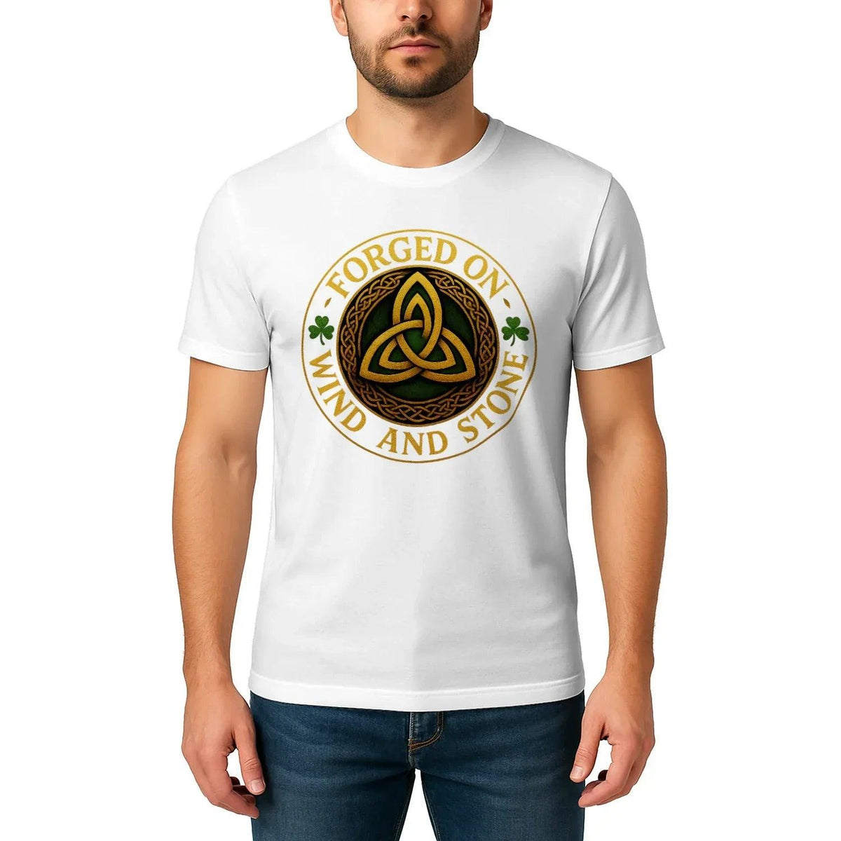 Irish T-Shirt - Heritage Forged on Wind and Stone Tee - Celtic Wolfwear