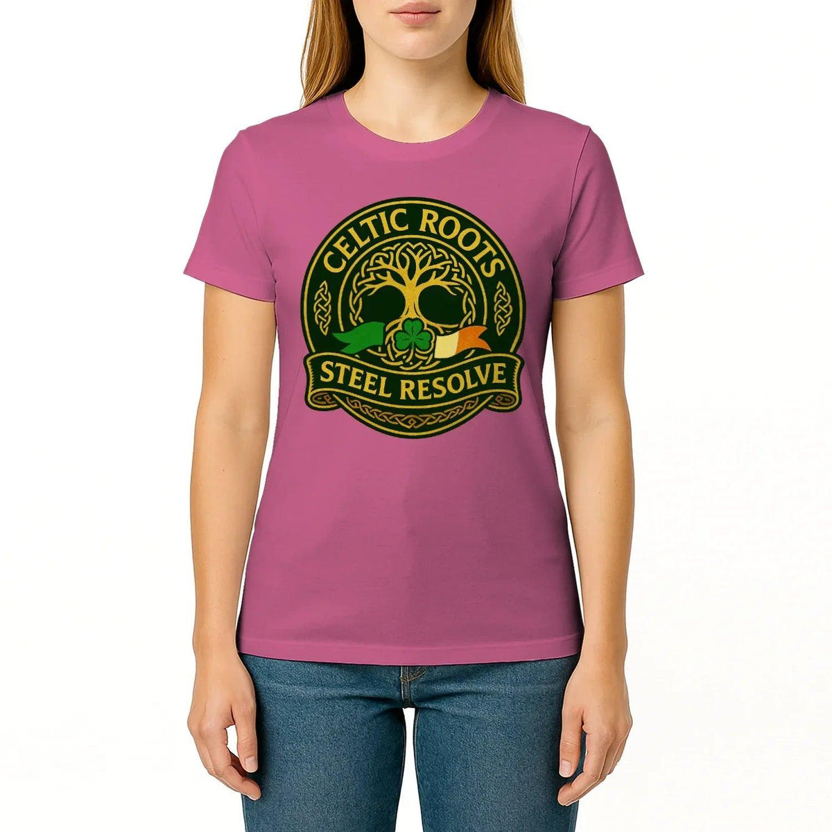 Irish T-Shirt - Heritage Roots Steel Resolve, Unisex - Celtic Wolfwear