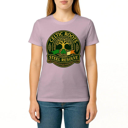 Irish T-Shirt - Heritage Roots Steel Resolve, Unisex - Celtic Wolfwear