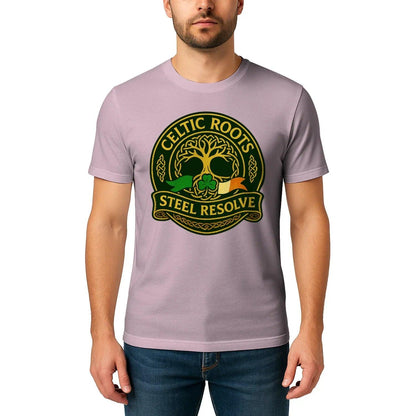 Irish T-Shirt - Heritage Roots Steel Resolve, Unisex - Celtic Wolfwear