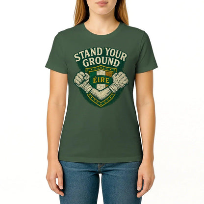 Irish T-Shirt - Heritage Stand Your Ground Tee Wear Unisex - Celtic Wolfwear