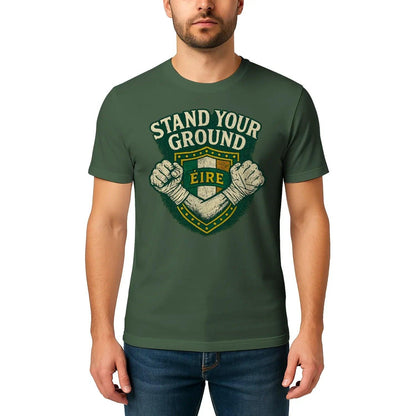 Irish T-Shirt - Heritage Stand Your Ground Tee Wear Unisex - Celtic Wolfwear
