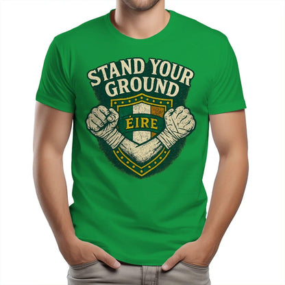 Irish T-Shirt - Heritage Stand Your Ground Tee Wear Unisex - Celtic Wolfwear