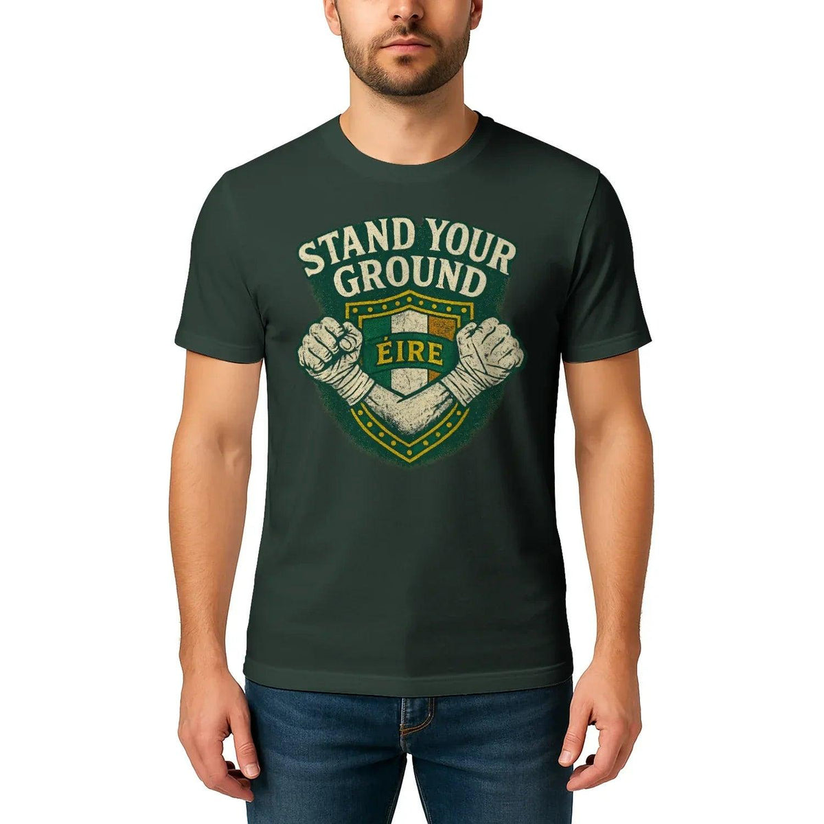 Irish T-Shirt - Heritage Stand Your Ground Tee Wear Unisex - Celtic Wolfwear