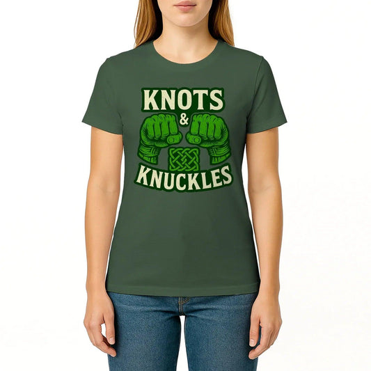 Irish T-Shirt - Knots and Knuckles No 1 Unisex Streetwear - Celtic Wolfwear