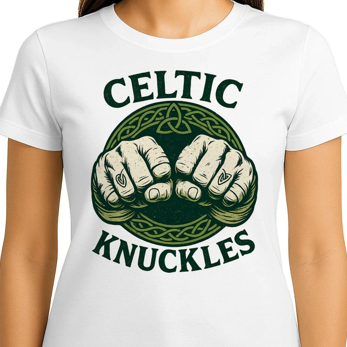 Irish T-Shirt - Knuckles, Terrace-Inspired Streetwear - Celtic Wolfwear