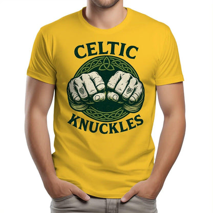 Irish T-Shirt - Knuckles, Terrace-Inspired Streetwear - Celtic Wolfwear