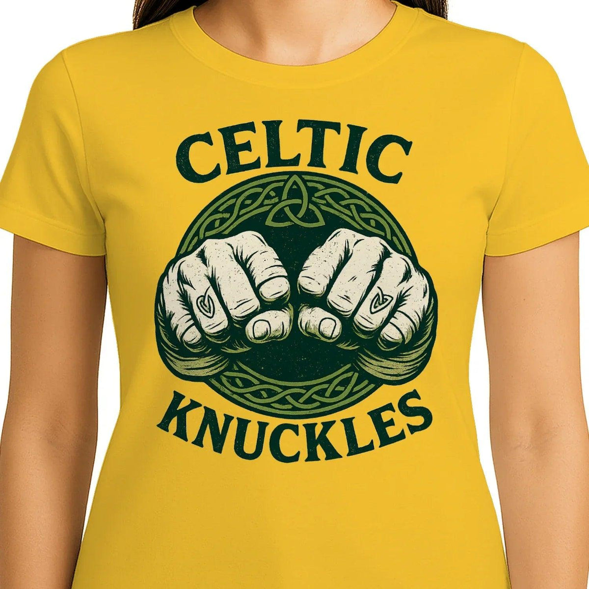 Irish T-Shirt - Knuckles, Terrace-Inspired Streetwear - Celtic Wolfwear