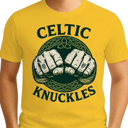 Irish T-Shirt - Knuckles, Terrace-Inspired Streetwear - Celtic Wolfwear