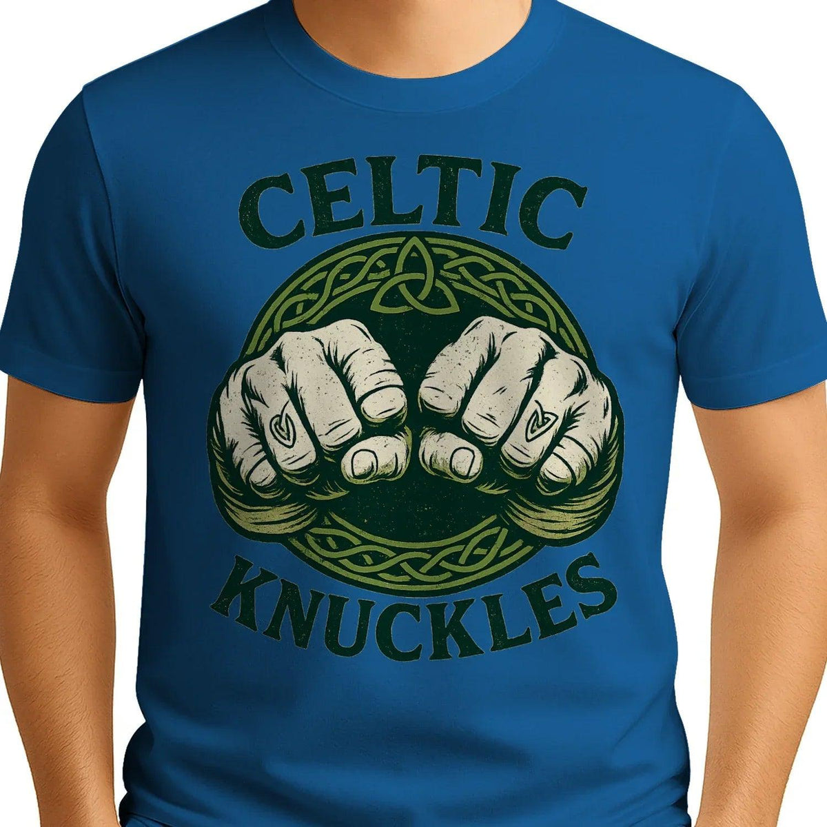Irish T-Shirt - Knuckles, Terrace-Inspired Streetwear - Celtic Wolfwear