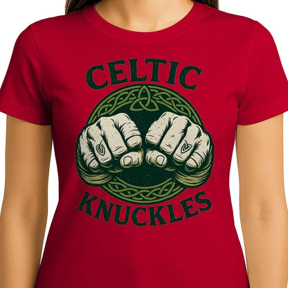 Irish T-Shirt - Knuckles, Terrace-Inspired Streetwear - Celtic Wolfwear