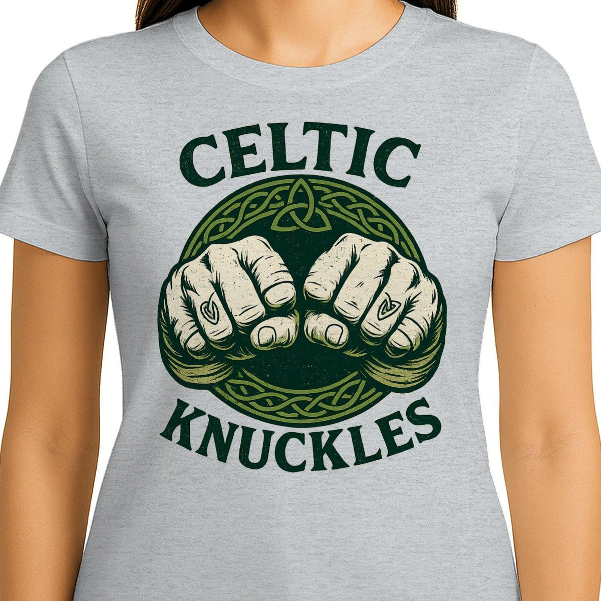 Irish T-Shirt - Knuckles, Terrace-Inspired Streetwear - Celtic Wolfwear