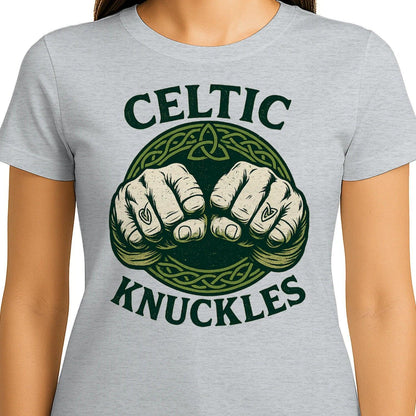 Irish T-Shirt - Knuckles, Terrace-Inspired Streetwear - Celtic Wolfwear