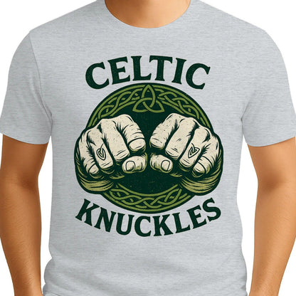 Irish T-Shirt - Knuckles, Terrace-Inspired Streetwear - Celtic Wolfwear