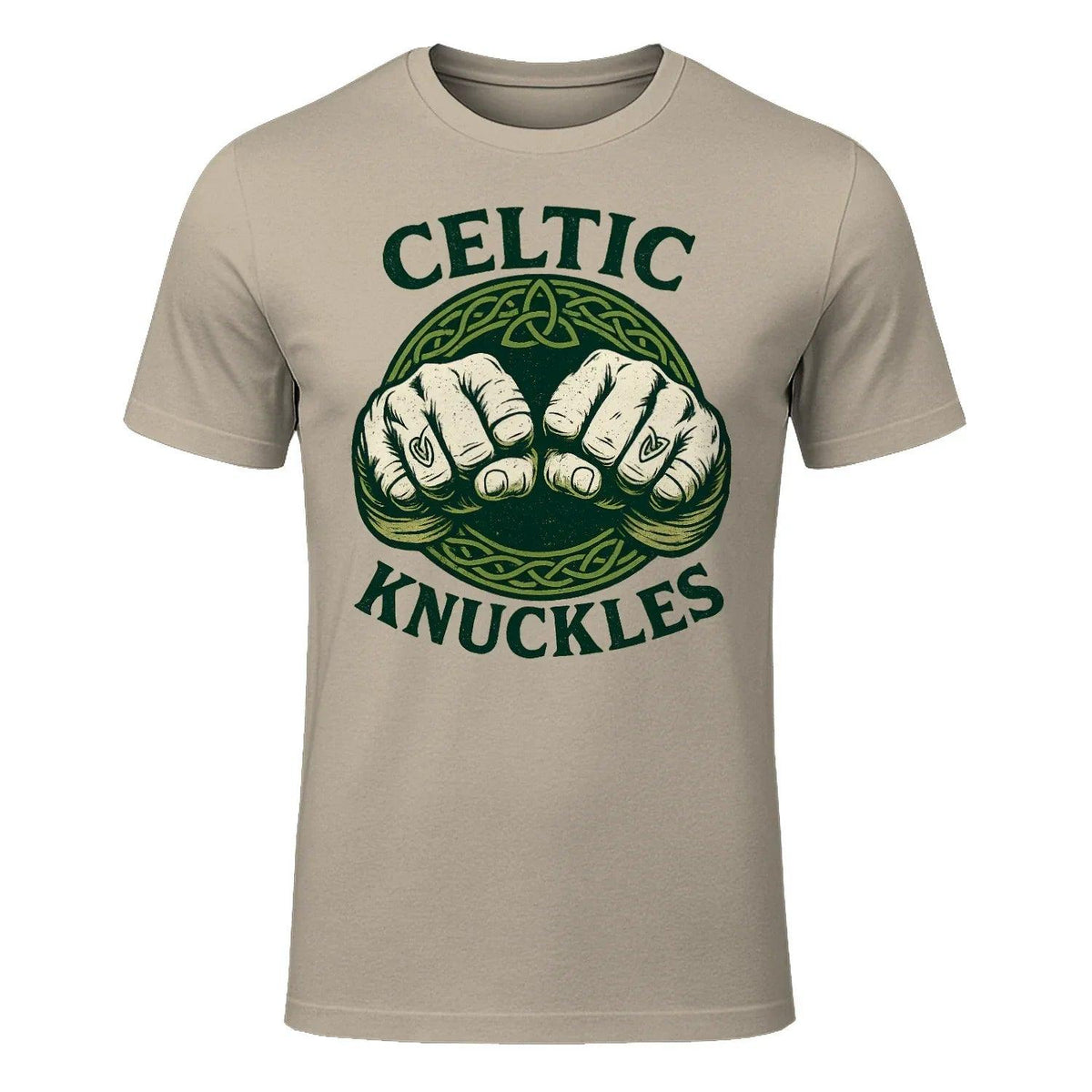 Irish T-Shirt - Knuckles, Terrace-Inspired Streetwear - Celtic Wolfwear