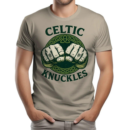 Irish T-Shirt - Knuckles, Terrace-Inspired Streetwear - Celtic Wolfwear