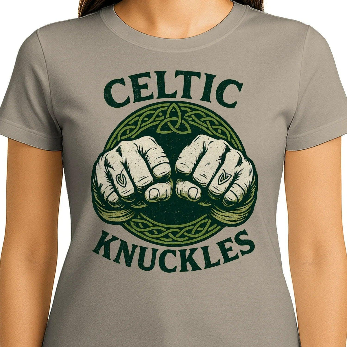 Irish T-Shirt - Knuckles, Terrace-Inspired Streetwear - Celtic Wolfwear