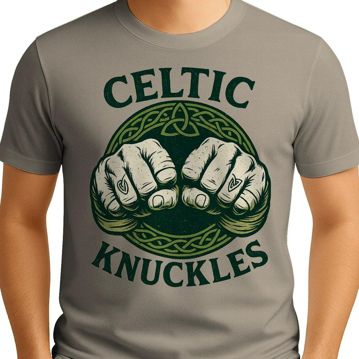Irish T-Shirt - Knuckles, Terrace-Inspired Streetwear - Celtic Wolfwear